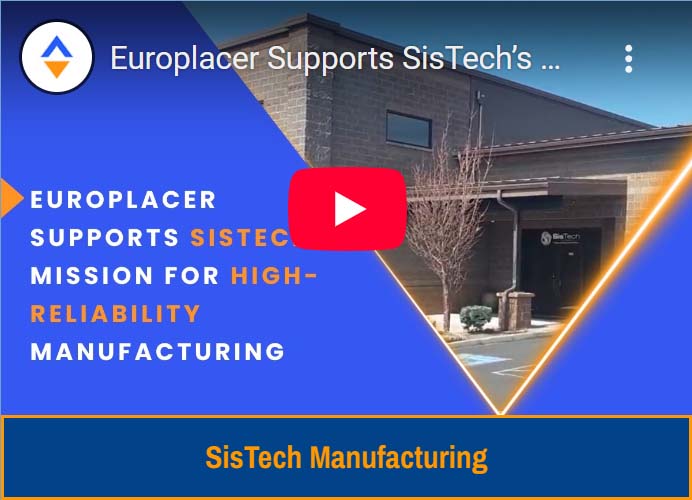 Sistech pick and place SMT case study by Europlacer