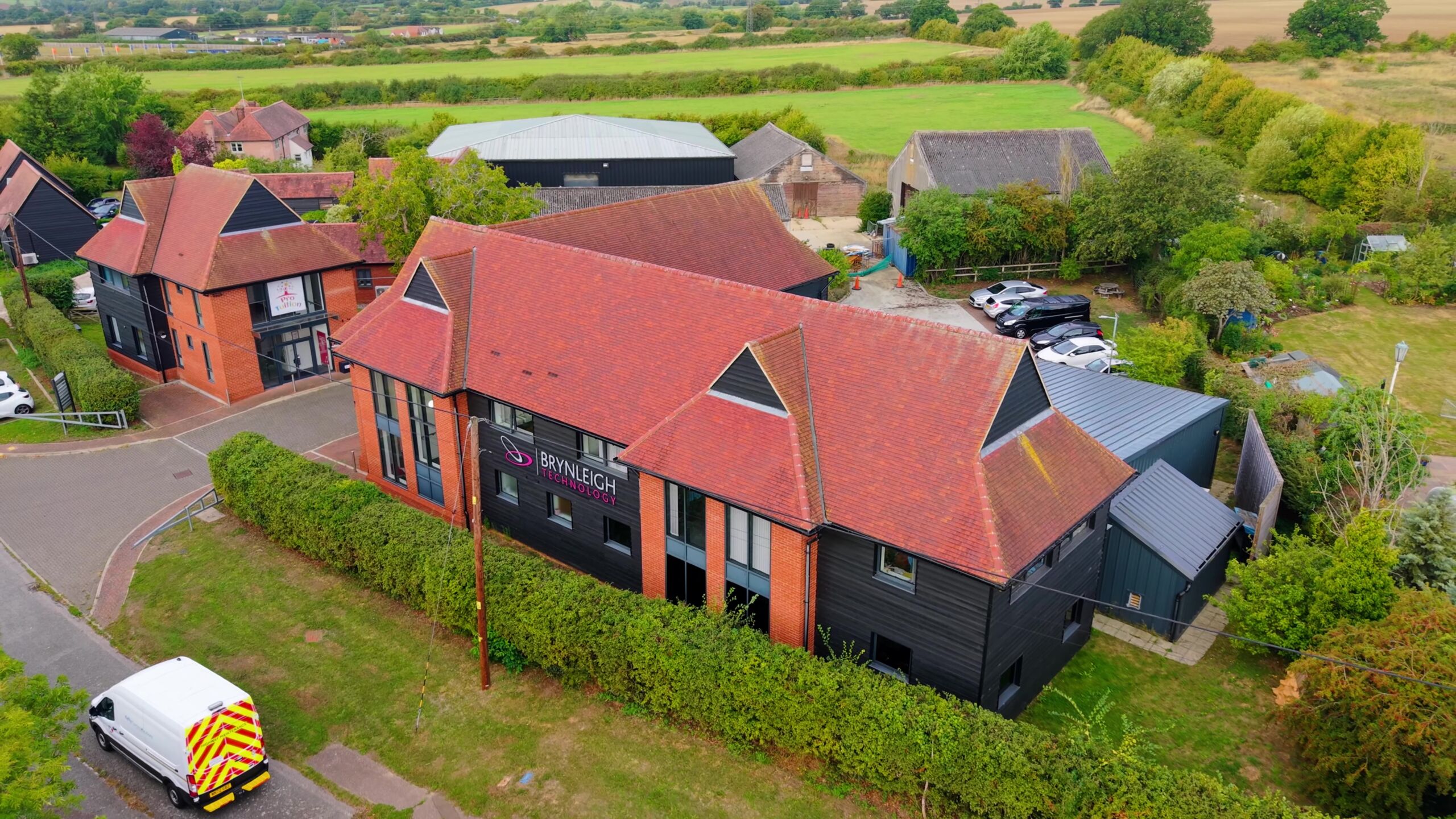 Aerial shot of Brynleigh Technology